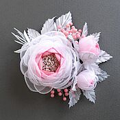 Украшения handmade. Livemaster - original item Paradise Breeze Brooch - flower handmade from fabric. Handmade.