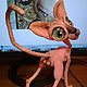 Sphinx-a bald cat of pink color with tinting on the photo. Stuffed Toys. Lebedeva Lyudmila (knitted toys). Online shopping on My Livemaster.  Фото №2