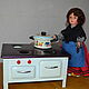 Kitchen stove for dolls vintage, Doll furniture, Magnitogorsk,  Фото №1