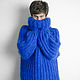 Большой уютный мохеровый свитер. Свитеры. ШерстяЛапки. Интернет-магазин Ярмарка Мастеров.  Фото №2