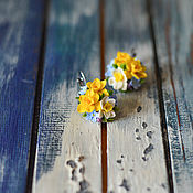 Украшения handmade. Livemaster - original item Classic Earrings: Spring flowers. Handmade.