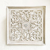 Для дома и интерьера handmade. Livemaster - original item Panel carved Monogram. Handmade.