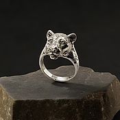 Украшения handmade. Livemaster - original item Lioness Ring | 925 Sterling silver. Handmade.