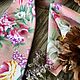 Галстук и платок с цветочным рисунком "розы". Ties. Handmade_by_richi. Online shopping on My Livemaster.  Фото №2
