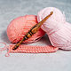 Wooden crochet hook 7 mm (Zebrano) K116, Crochet Hooks, Novokuznetsk,  Фото №1