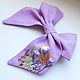 Order Bow Hairpin Linen - Embroidery Flowers. annetka-ann (annetka-ann). Livemaster. . Hairpins Фото №3