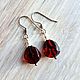 Amber. Earrings 'Pomegranate seeds' amber steel. Earrings. Frollena II. Natural Baltic amber. My Livemaster. Фото №6