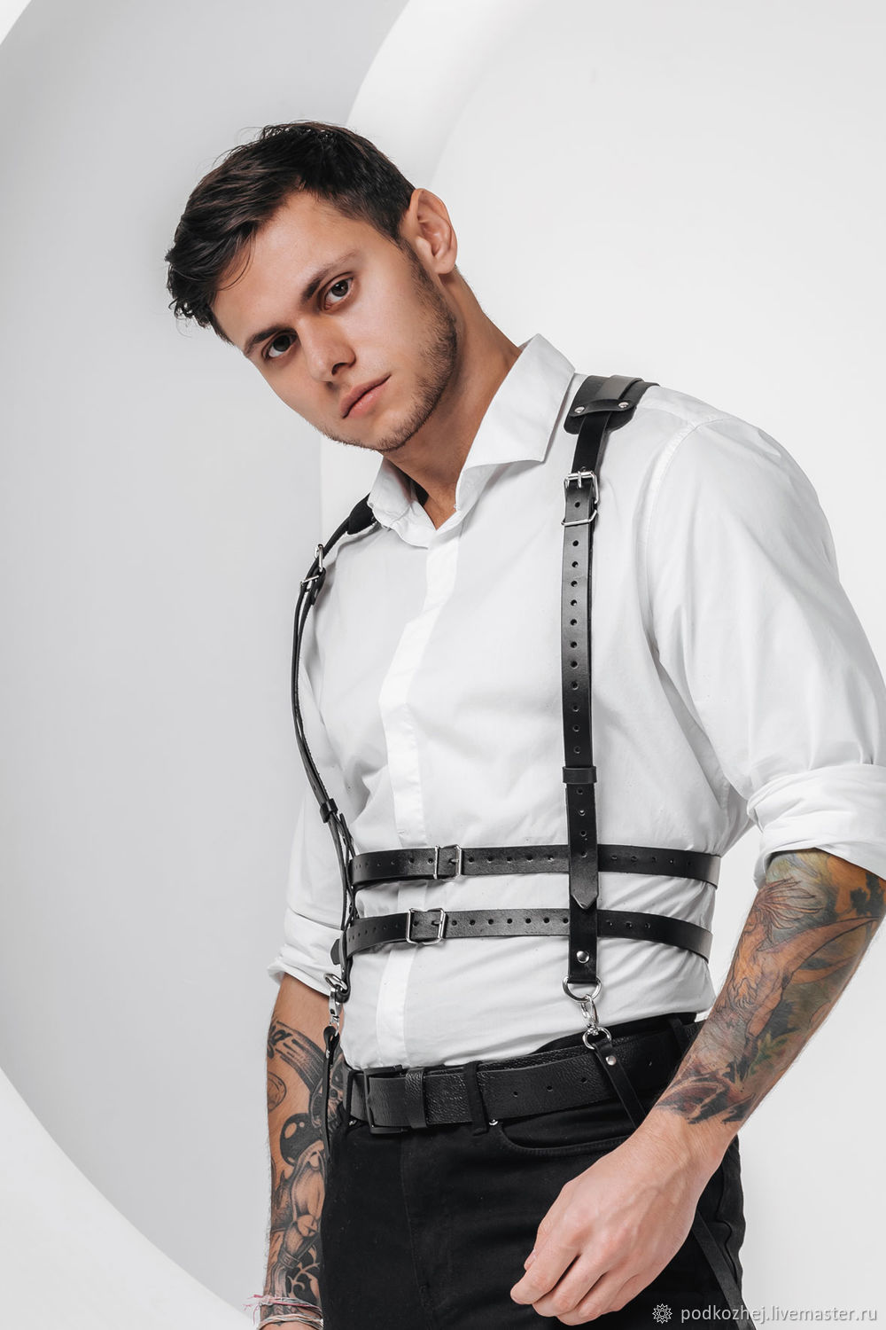 Портупея мужская "DEONIS" из натуральной кожи – купить на Ярмарке ...