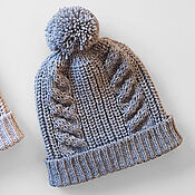 Аксессуары handmade. Livemaster - original item Knitted hat with a pompom 