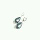 Earrings classic: Silver freshwater pearl earrings. 925 sterling silver PR, Earrings, Moscow,  Фото №1
