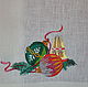 Linen tablecloth 'Christmas decorations, ribbons and party poppers', Tablecloths, Ramenskoye,  Фото №1
