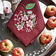 Napkin linen ' Flowering Apple', Swipe, Ramenskoye,  Фото №1