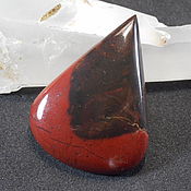 Материалы для творчества handmade. Livemaster - original item Red and black jasper . Cabochon. Handmade.
