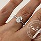 Помолвочное кольцо с бриллиантом 1 карат. Кольцо помолвочное. FROLOF JEWELRY. Ярмарка Мастеров.  Фото №9
