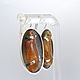 Earrings amber silver 925 ALS0029. Earrings. Sunny Silver. My Livemaster. Фото №4