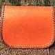 Women's shoulder bag orange with flowers. Crossbody bag. Cowboy belts and bags. Online shopping on My Livemaster.  Фото №2