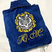 Towels: Terry cloth embroidered with the name