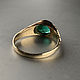 VVS 1,36 ct natural Emerald 14K gold handmade ring. Rings. Bauroom - vedic jewelry & gemstones (bauroom). My Livemaster. Фото №4