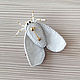 Brooch-pin moth Belyanka Gift to a girl. Brooches. biser-Mily. My Livemaster. Фото №6