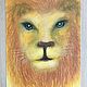Oil pastel painting lion's head 'Brother' 297h420 mm. Pictures. Larisa Shemyakina Chuvstvo pozitiva (chuvstvo-pozitiva). Ярмарка Мастеров.  Фото №4