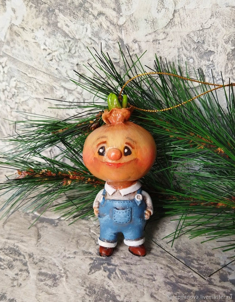 Игрушки: Елочная игрушка Чиполлино в интернет-магазине Ярмарка Мастеров ...