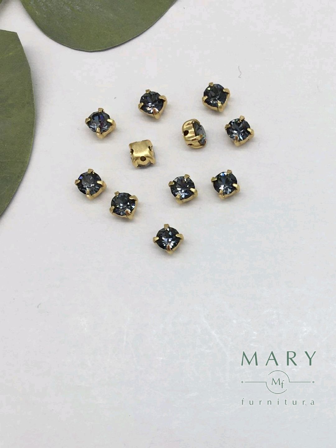 Кристаллы Сваровски Swarovski в цапах, 3,8 мм, 1 штука, позолота, Б758 ...