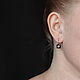 Винтаж: GIVENCHY Серьги крючки чёрные. Серьги винтажные. ХХ Век Ольга. Интернет-магазин Ярмарка Мастеров.  Фото №2