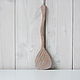 Large wooden spatula made of oak. The color is 'chalk'. Ware in the Russian style. derevyannaya-masterskaya-yasen (yasen-wood). Online shopping on My Livemaster.  Фото №2