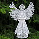 Ангел 3D Воздушный вышивка на органзе, Пасхальные сувениры, Мурино,  Фото №1