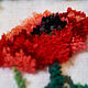 Мак в раме. Гобелен. Mille Fleurs&Couleurs. Ярмарка Мастеров.  Фото №5