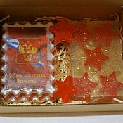 Подарочный набор мыла в коробке Новогодний