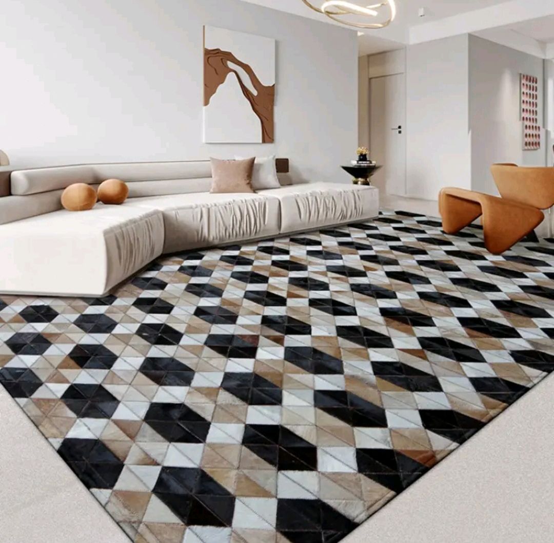 Ковёр из коровьих шкур Luxury Patchwork в интернет-магазине Ярмарка ...