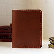 Leather cover for auto documents with a pattern