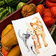 Семейство кошек акварельный рисунок. Картины. Картинки от Юльфинки (Сафина Юля). Ярмарка Мастеров.  Фото №4