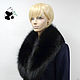 Collar from fur of the black Fox. TK - 525. Collars. Mishan (mishan). Online shopping on My Livemaster.  Фото №2