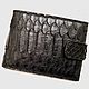 Wallet made of genuine python leather, in black, Wallets, St. Petersburg,  Фото №1