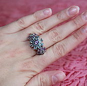 Кольца: кольцо из серебра Мария