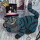 Cheshire Cat from Alice in Wonderland cheshire wool toy, Felted Toy, Nizhny Novgorod,  Фото №1