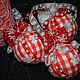Набор новогодних шаров "Красная клетка" в подарочном тубусе, Елочные игрушки, Ялта,  Фото №1