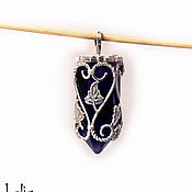 Нефрит в серебре "Журавли" – купить в интернет-магазине на Ярмарке ...