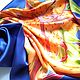 Big handkerchief batik 'Tiger lilies' beautiful handkerchief beautiful gift. Shawls1. silk Paradise. Online shopping on My Livemaster.  Фото №2