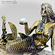 Bronze Mermaid and a Seahorse with Pearls on the Side, Figurines, Moscow,  Фото №1