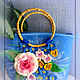 Art bag felted with a bright bouquet of flowers. Classic Bag. Larissa Permjakova. My Livemaster. Фото №4