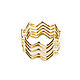 Золотое широкое кольцо без камней "Лабиринт" стильное кольцо, Кольца, Москва,  Фото №1