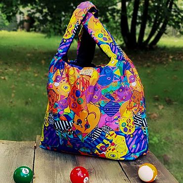 Сумки ручной работы. Ярмарка Мастеров - ручная работа Сумка-мешок: Котики. Handmade.