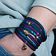 Textile Aleph bracelet. Textile bracelet. decades. Online shopping on My Livemaster.  Фото №2