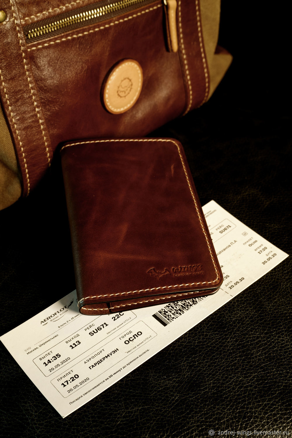 Документница из натуральной кожи Аэро в интернет-магазине Ярмарка ...