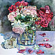  Festive with roses for a friend, for mom, for grandma. Cards. arinanor (arishanor). My Livemaster. Фото №4