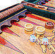 More backgammon, handmade 55x55 cm. Backgammon and checkers. Unique items made of wood, handmade. My Livemaster. Фото №6