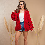 Одежда handmade. Livemaster - original item Red Bomber Jacket. Handmade.